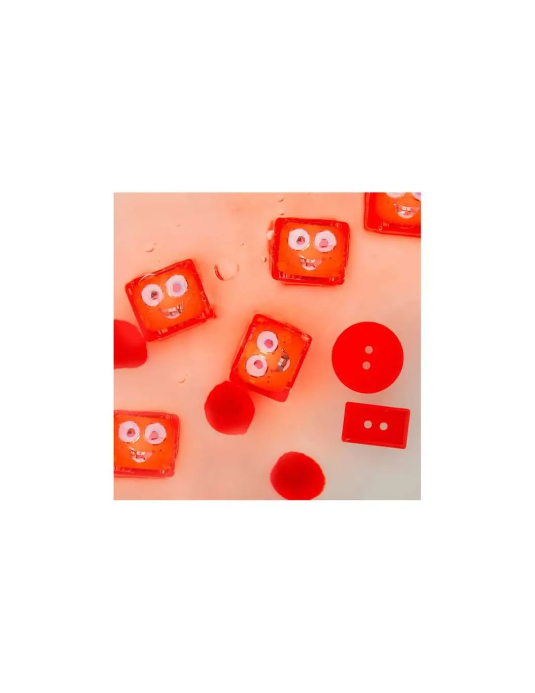 Cubes lumineux rouges Sammy - Glo Pals