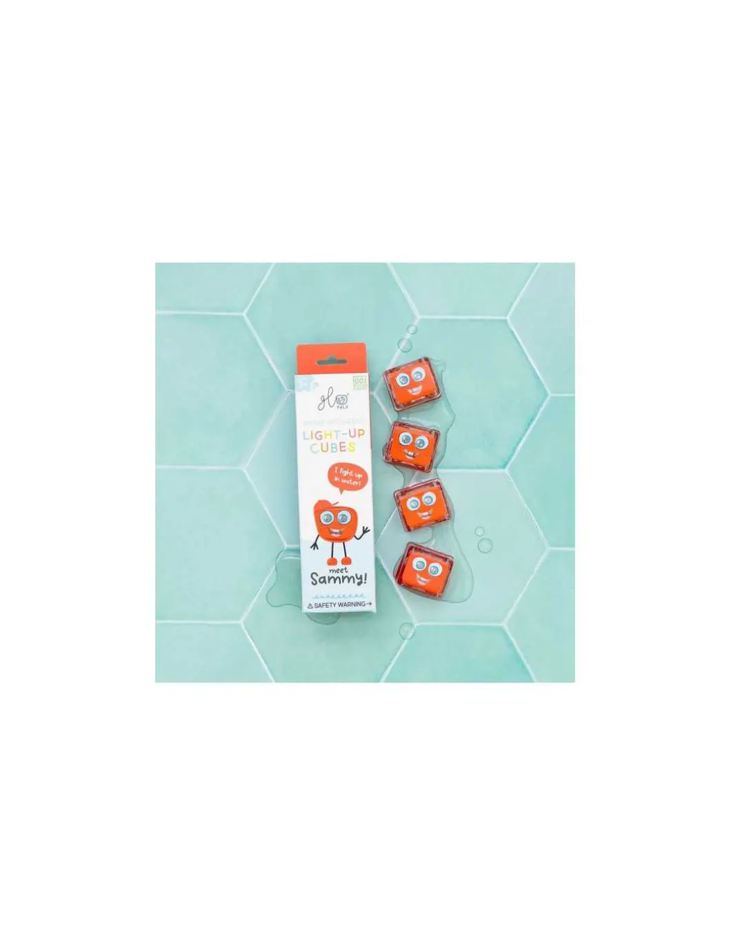 Cubes lumineux rouges Sammy - Glo Pals