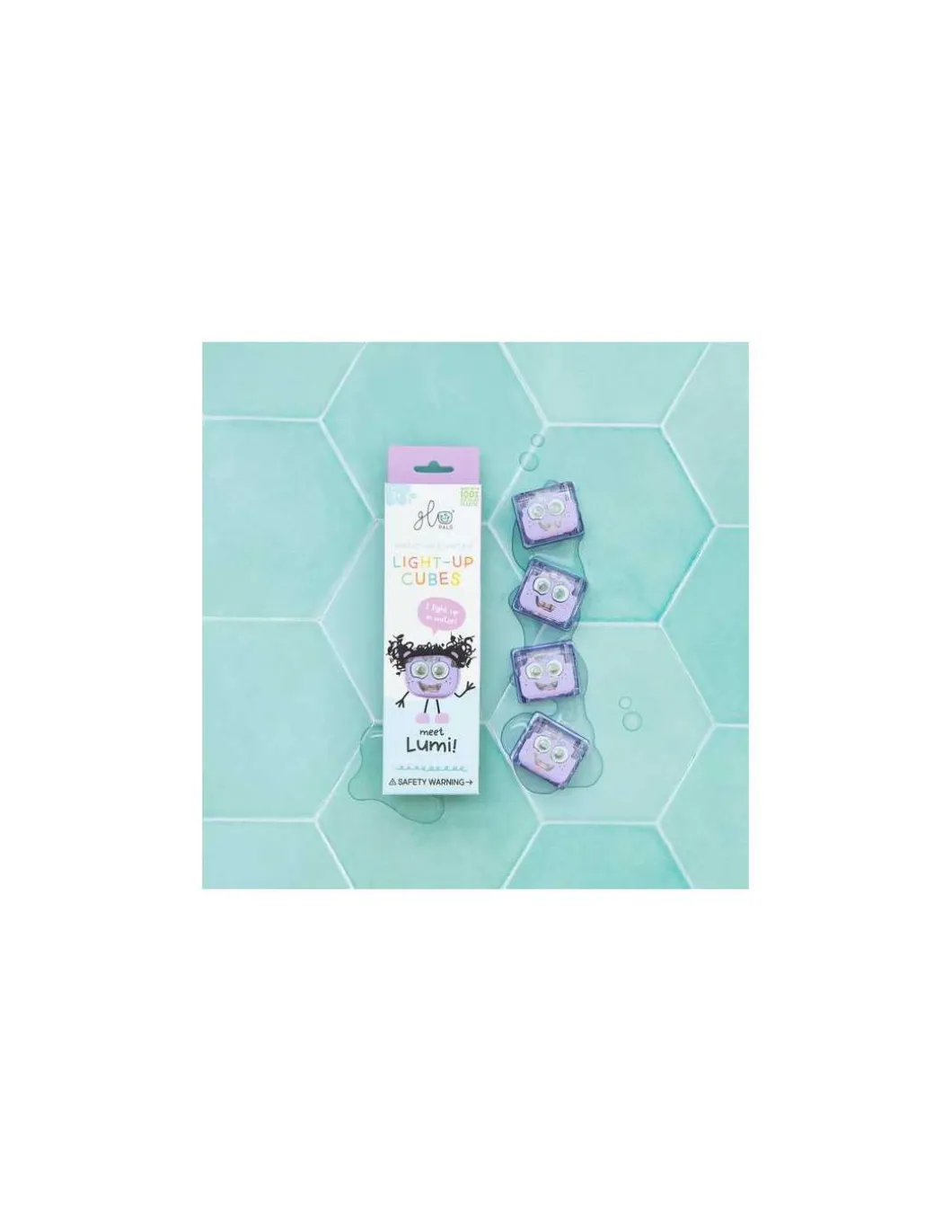 Cubes lumineux violets Lila - Glo Pals