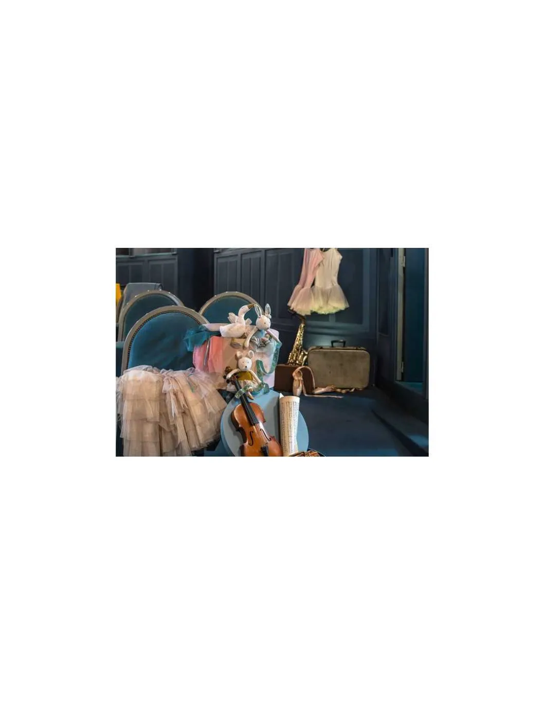 Cygne hochet crème La petite école de danse - Moulin Roty