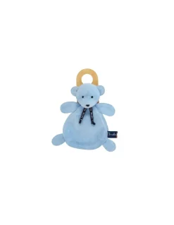 Doudou bleu ours Dorlotin - Maïlou Tradition