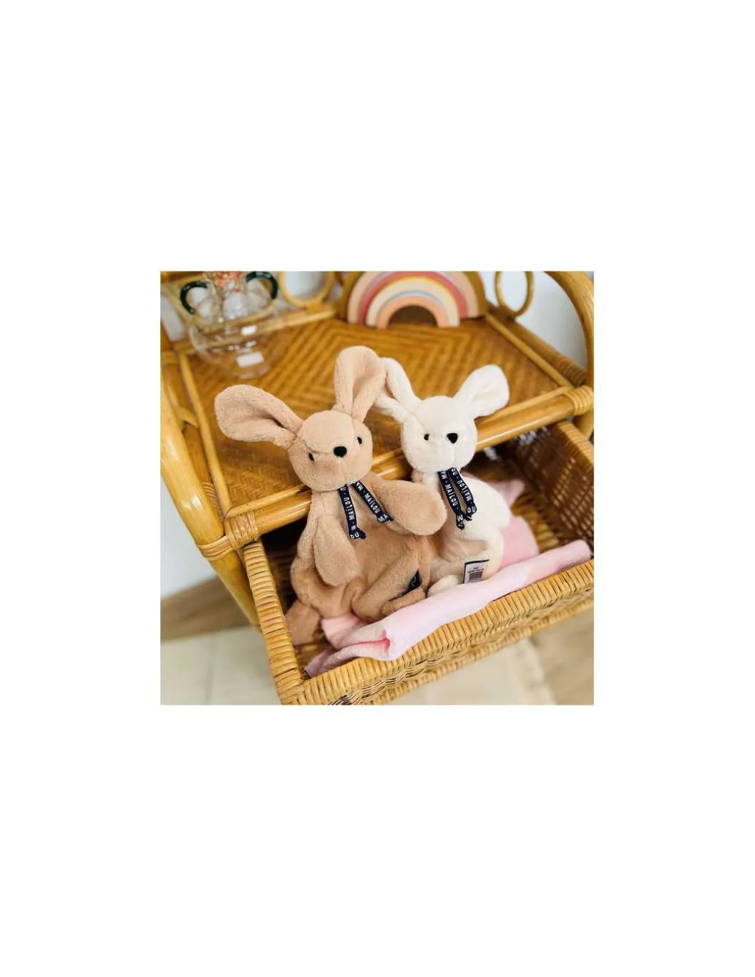 Doudou ivoire lapin Dorlotin - Maïlou Tradition