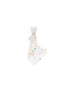 Doudou lapin Blanc délicat Carré Douceur - Kaloo