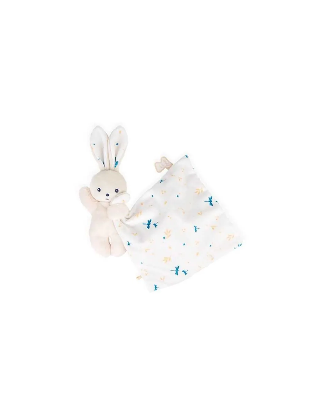 Doudou lapin Blanc délicat Carré Douceur - Kaloo