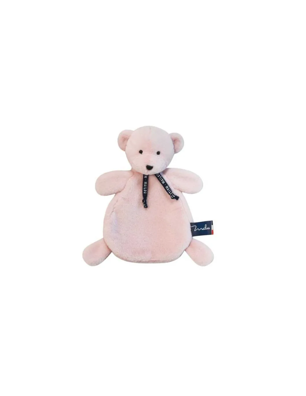 Doudou rose poudré ours Dorlotin - Maïlou Tradition