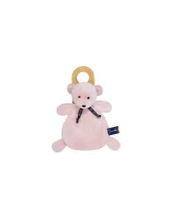 Doudou rose poudré ours Dorlotin - Maïlou Tradition