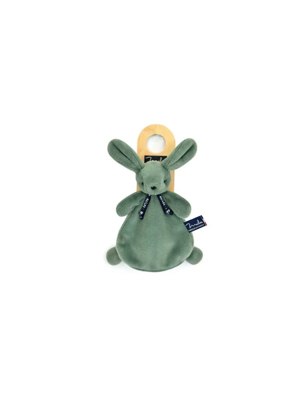 Doudou vert sauge lapin Dorlotin - Maïlou Tradition