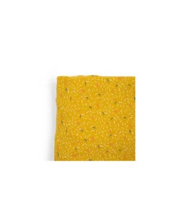 Drap housse jaune lit bébé Puce & Pilou - Moulin Roty