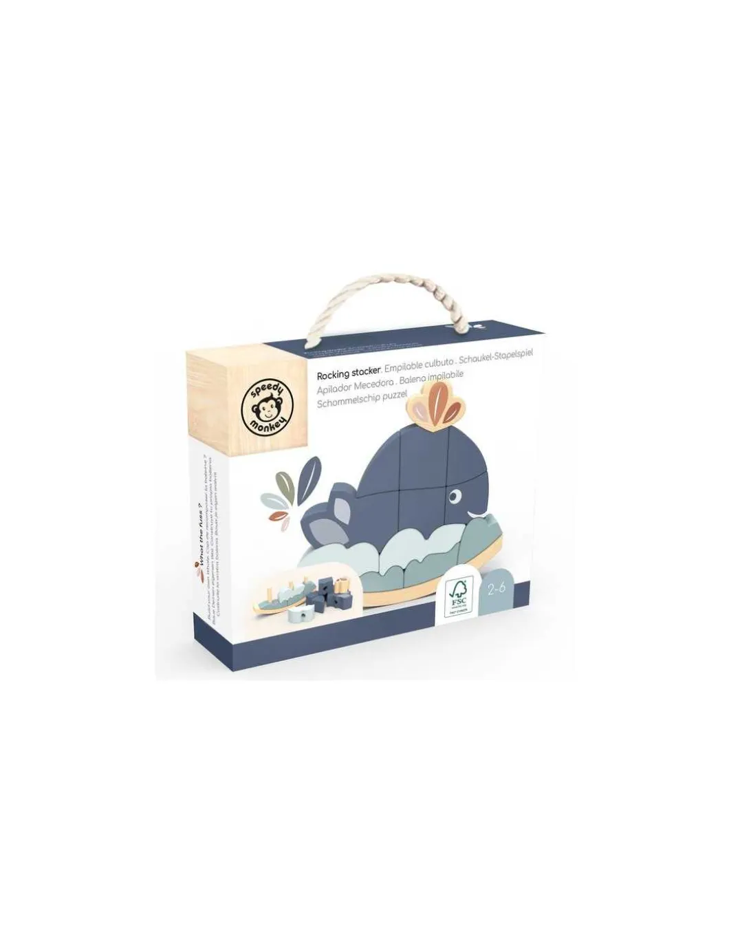 Empilable culbuto baleine - Speedy Monkey