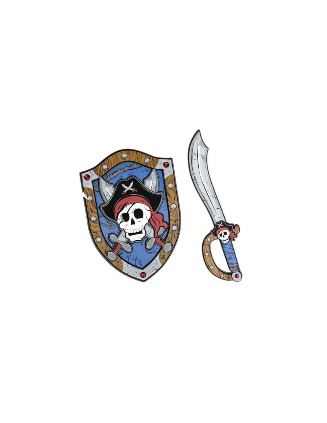 Epée pirate Captaine Skully en mousse - Great Pretenders