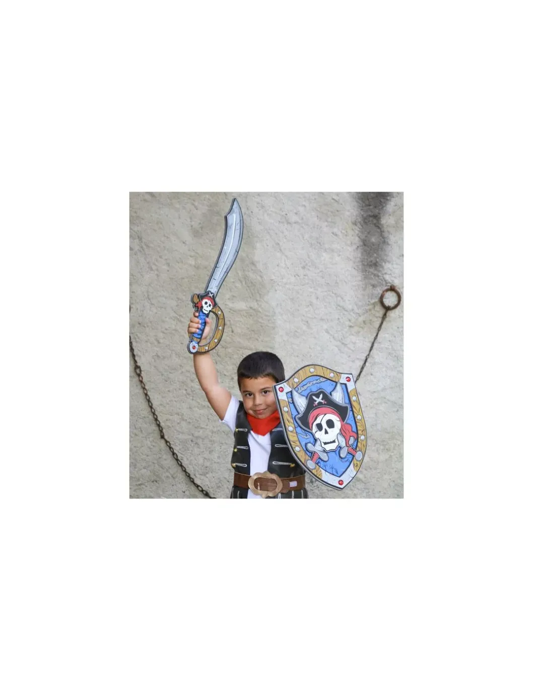 Epée pirate Captaine Skully en mousse - Great Pretenders