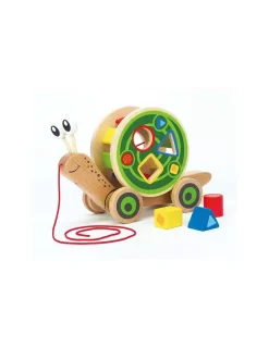 Escargot à tirer avec formes - Hape
