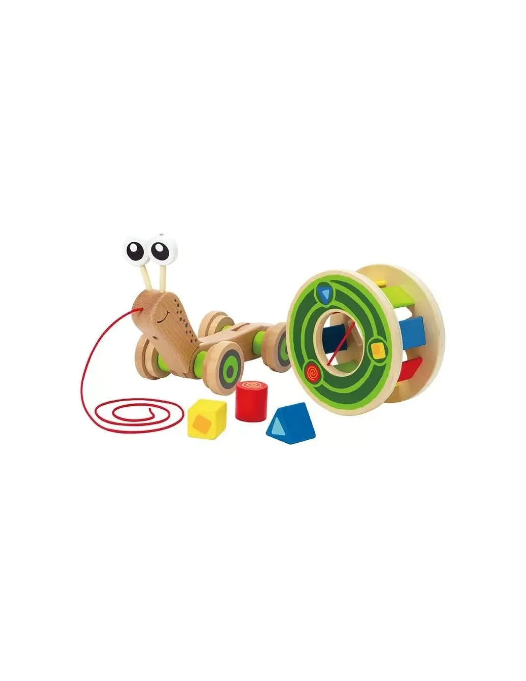 Escargot à tirer avec formes - Hape
