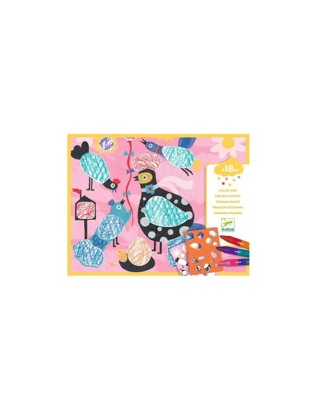Fabuleux pochoirs Piou piou & co - Djeco