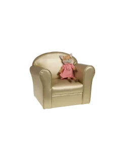 Fauteuil club enfant doré - Amadeus Les Petits