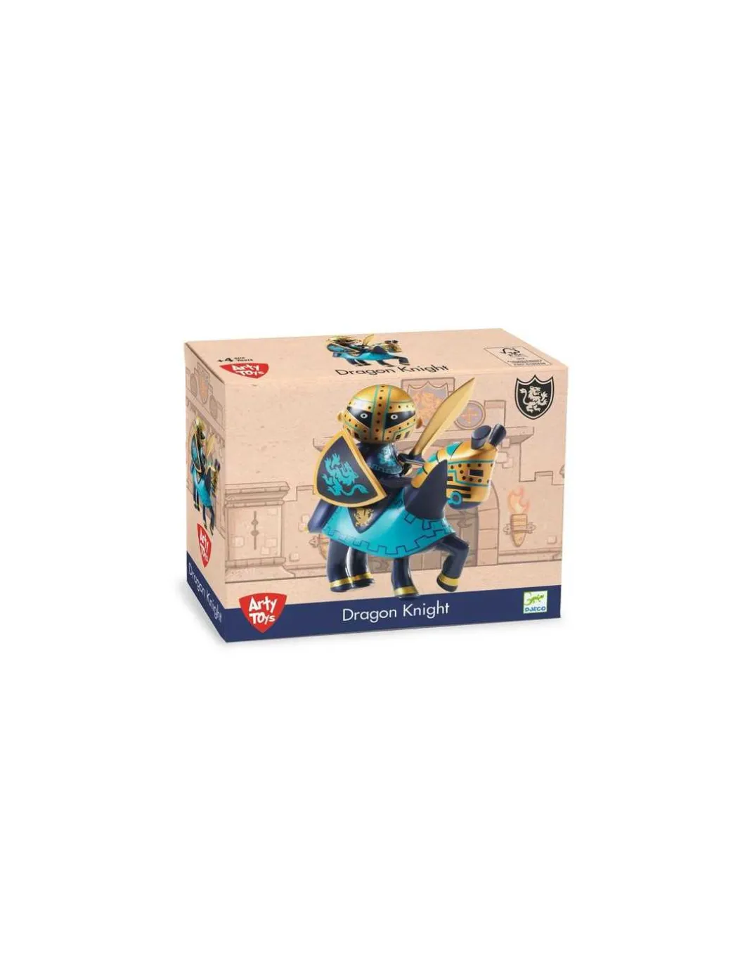 Figurine Arty Toys cheval et chevalier Dragon Knight - Djeco