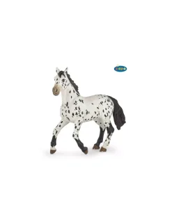 Figurine cheval appaloosa noir - Papo