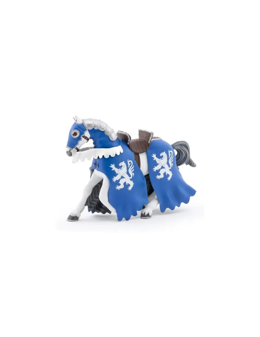 Figurine Cheval du chevalier lion à la lance - Papo