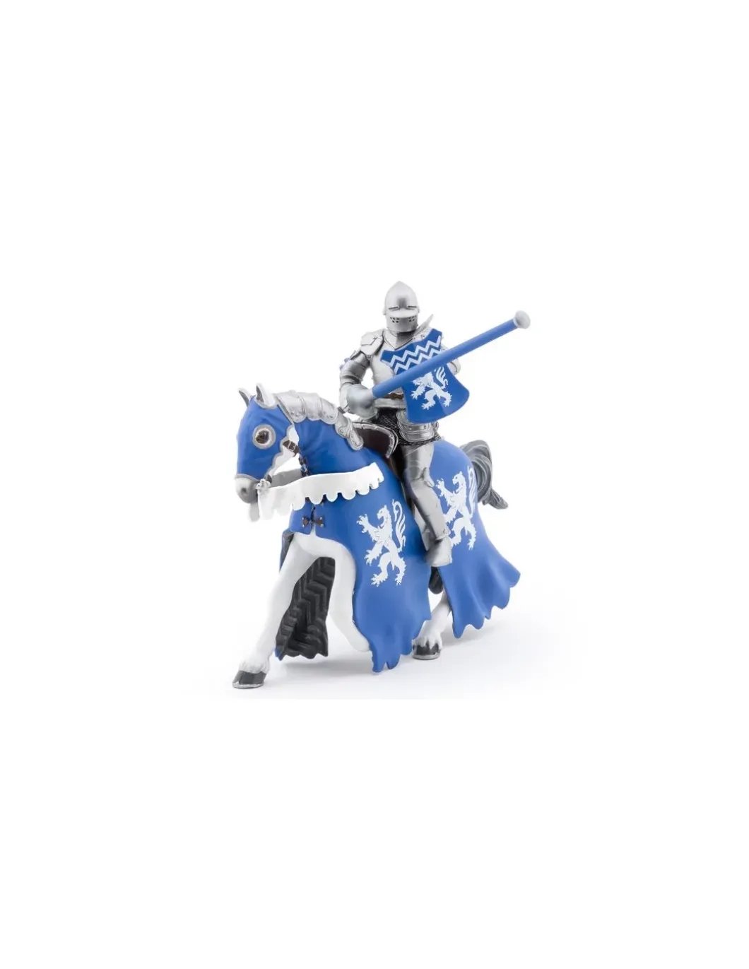 Figurine Cheval du chevalier lion à la lance - Papo