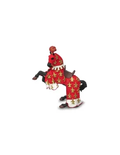 Figurine cheval du prince Philippe rouge - Papo
