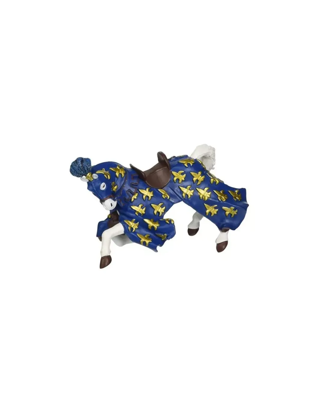 Figurine cheval du prince Philippe bleu - Papo
