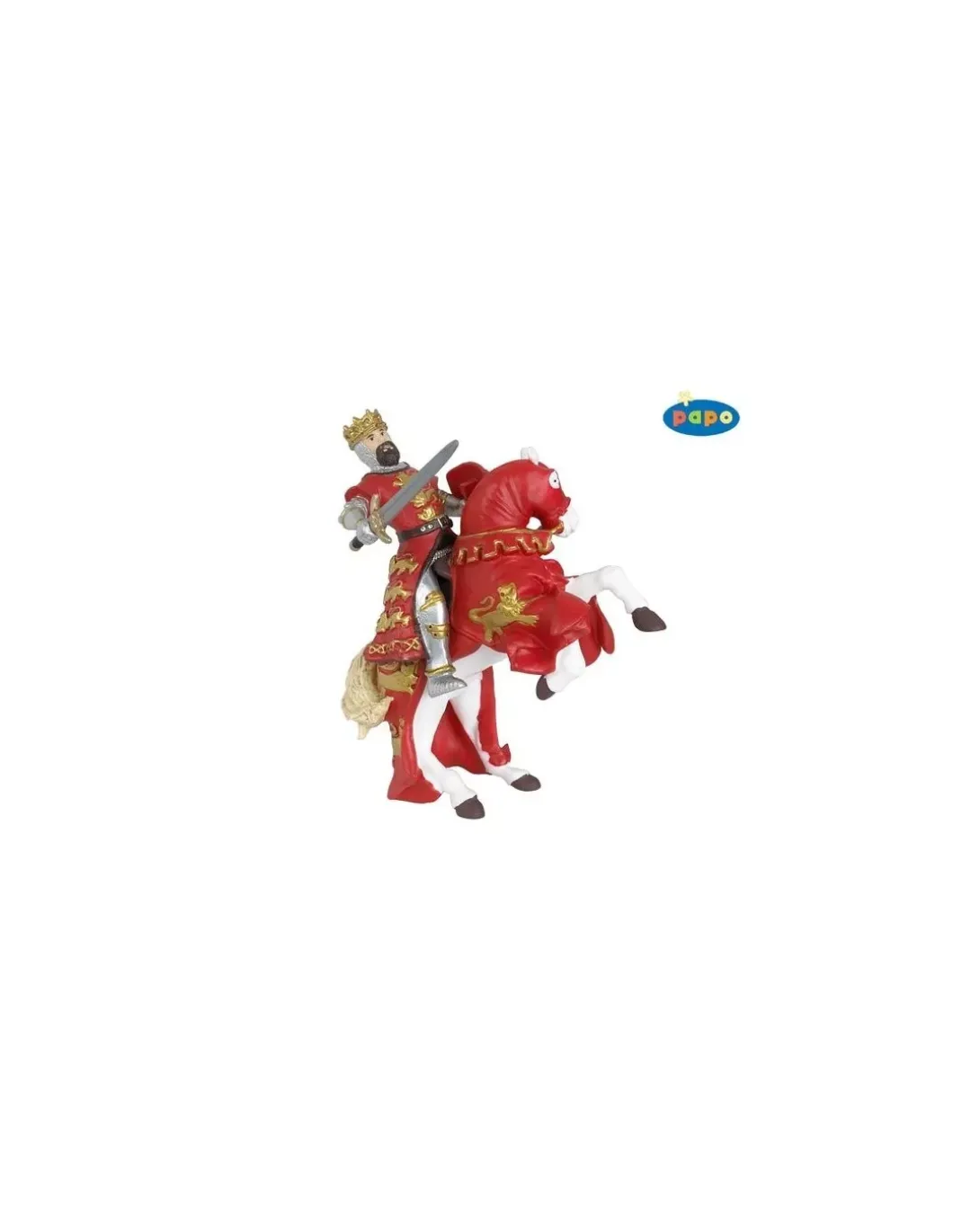 Figurine cheval du roi Richard rouge - Papo