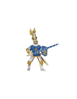 Figurine chevalier bleu fleur de lys - Papo
