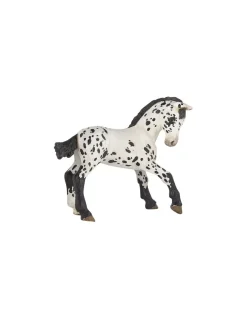 Figurine poulain appaloosa noir - Papo