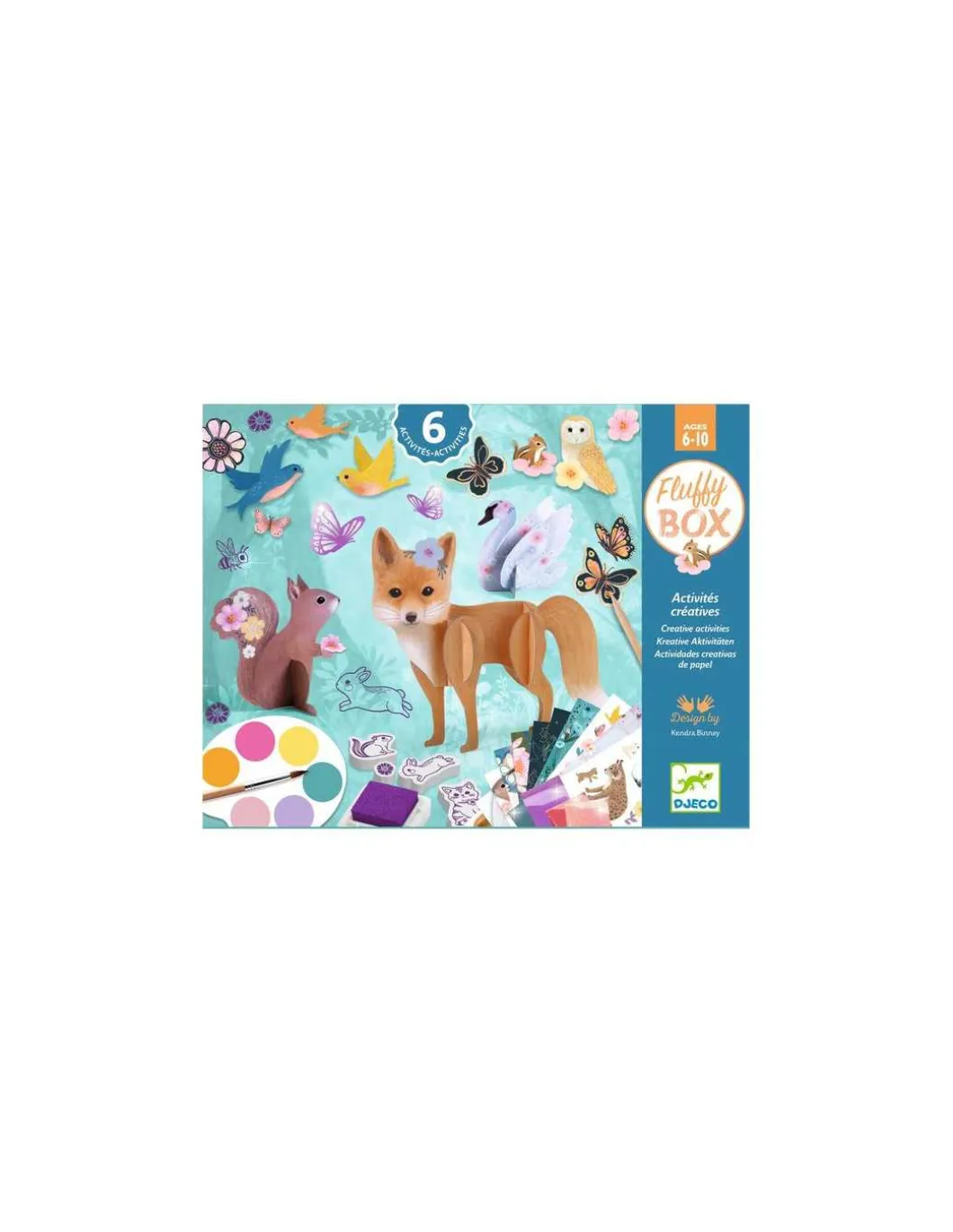 Fluffy box coffret 6 activités créatives - Djeco
