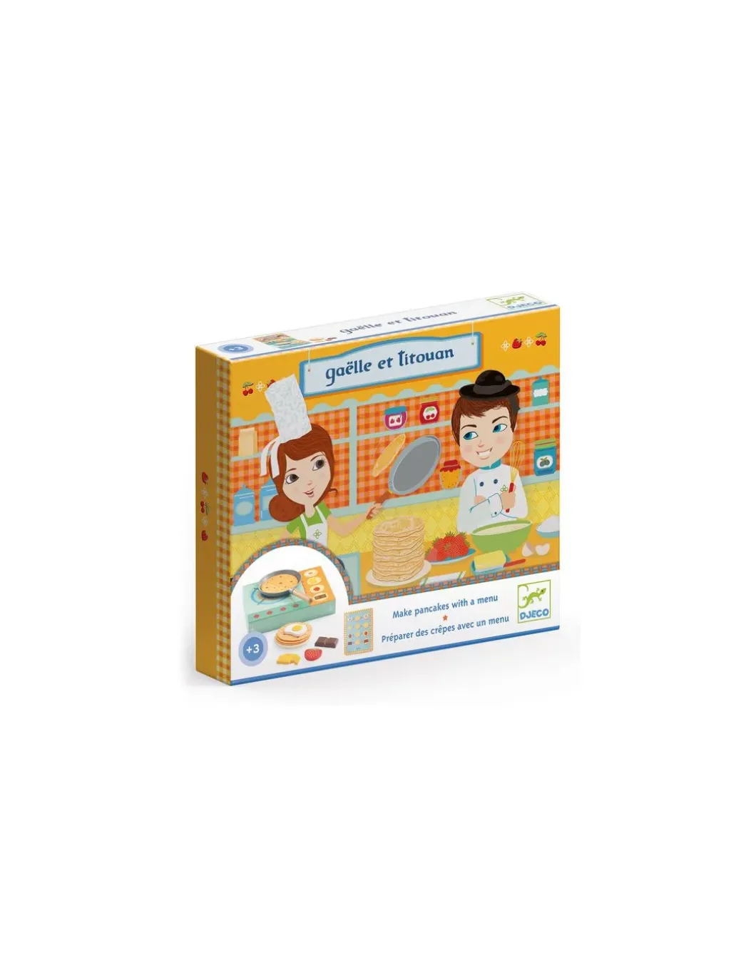 Gaëlle et Titouan atelier crêpe - Djeco