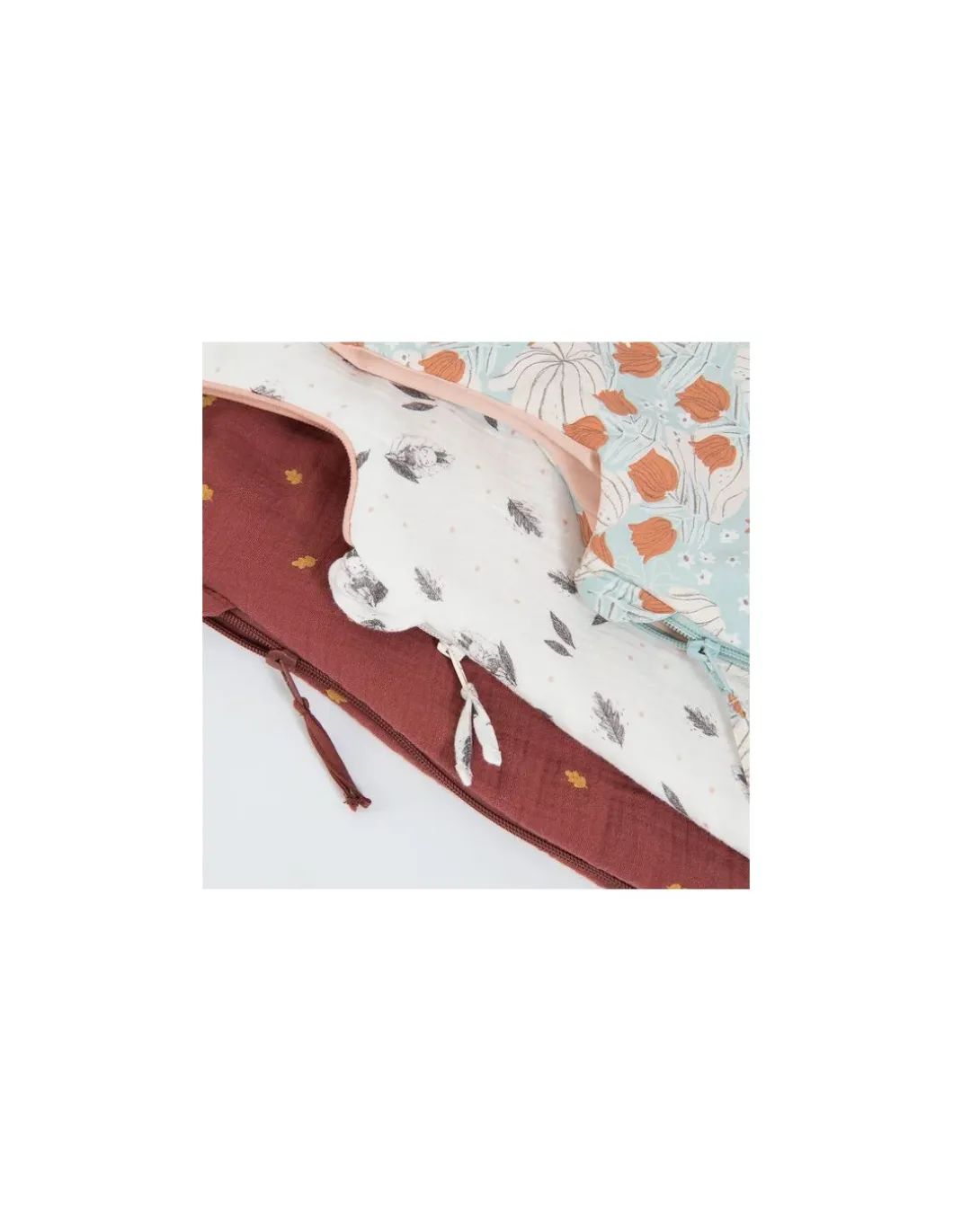 Gigoteuse crème à motifs 70 cm Après la pluie - Moulin Roty