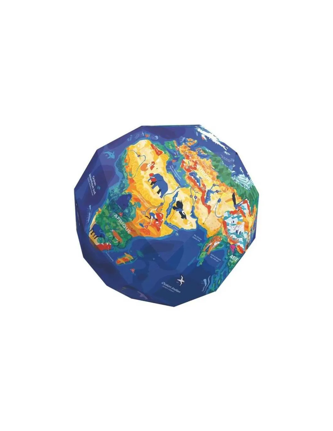 Globe à construire Notre planète - Poppik