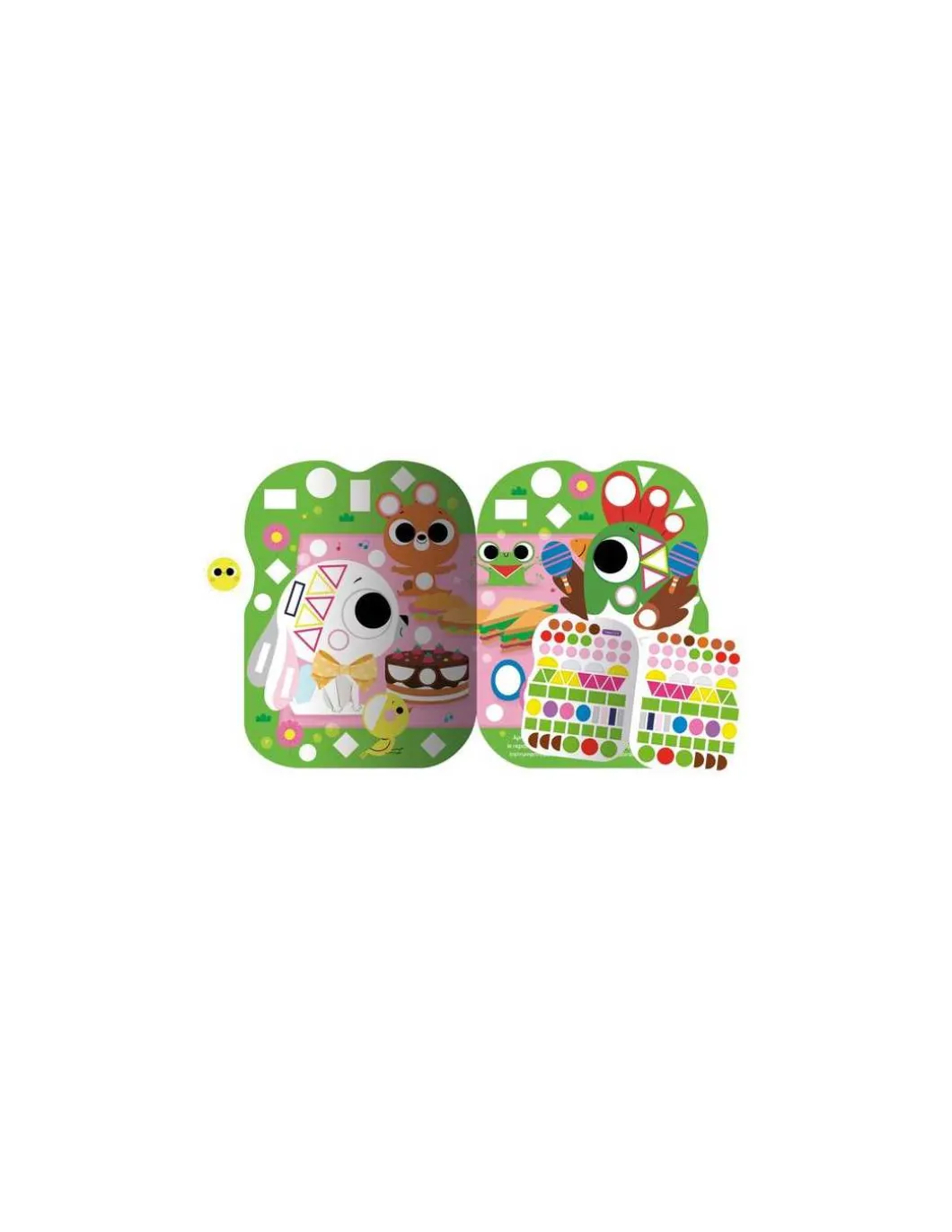 Gommettes formes Coucou l'aventure de petit lapin - Auzou