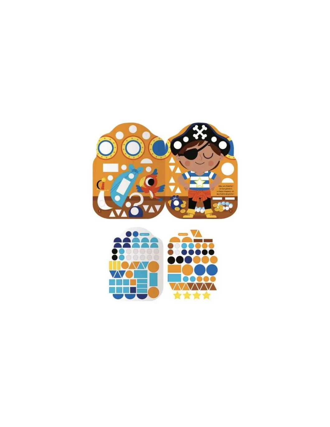 Gommettes formes L'aventure de petit pirate - Auzou