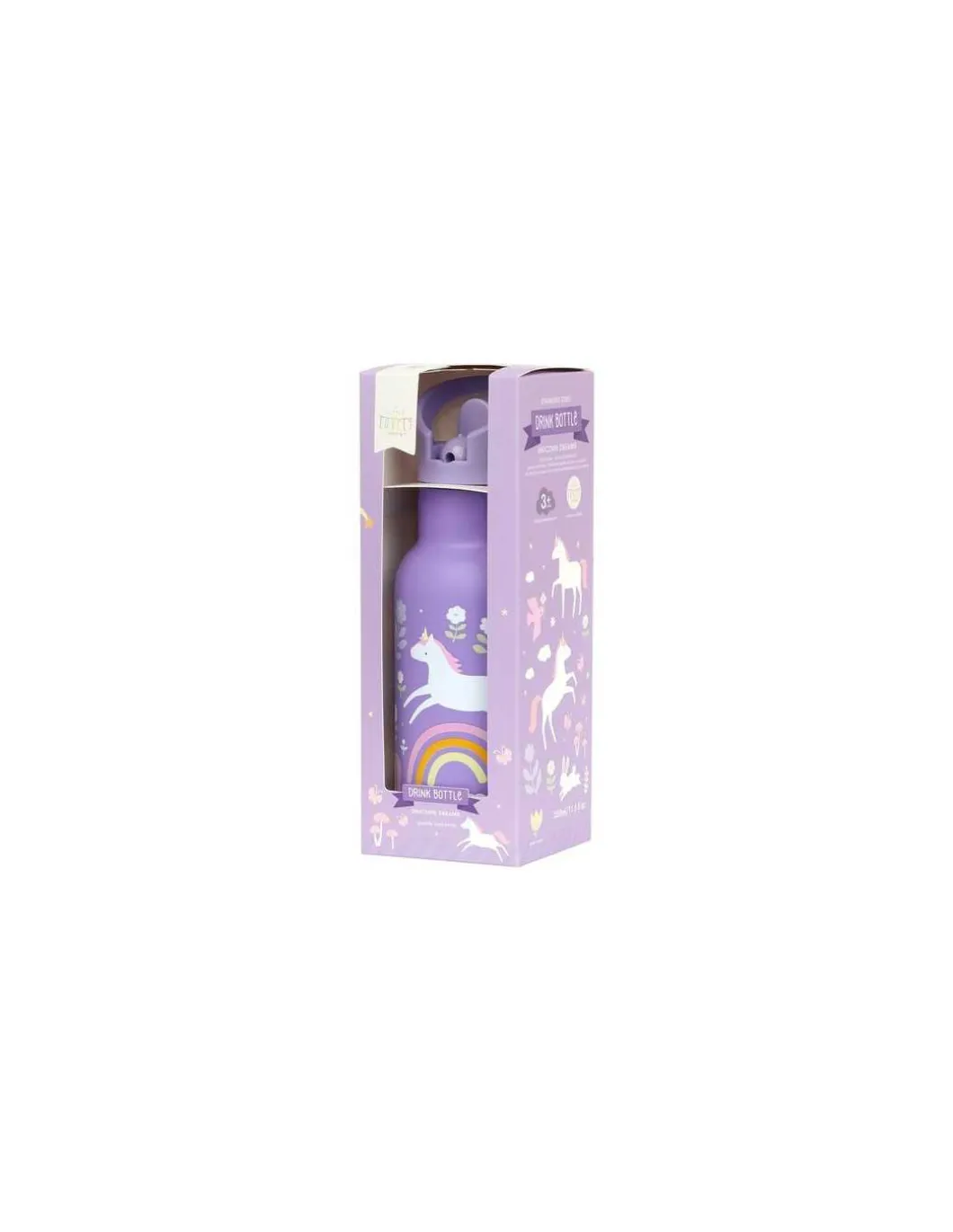 Gourde métal Licorne - A Little Lovely Company
