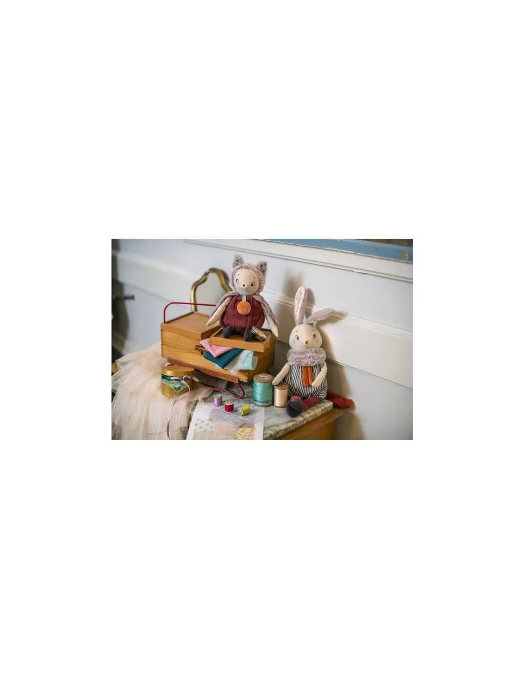 Grand lapin Plume Après la pluie - Moulin Roty