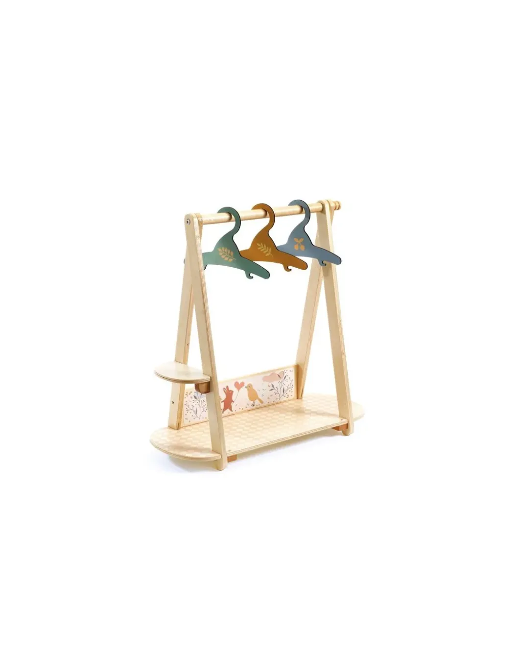 Grand portant vêtements et 3 cintres Pomea - Djeco