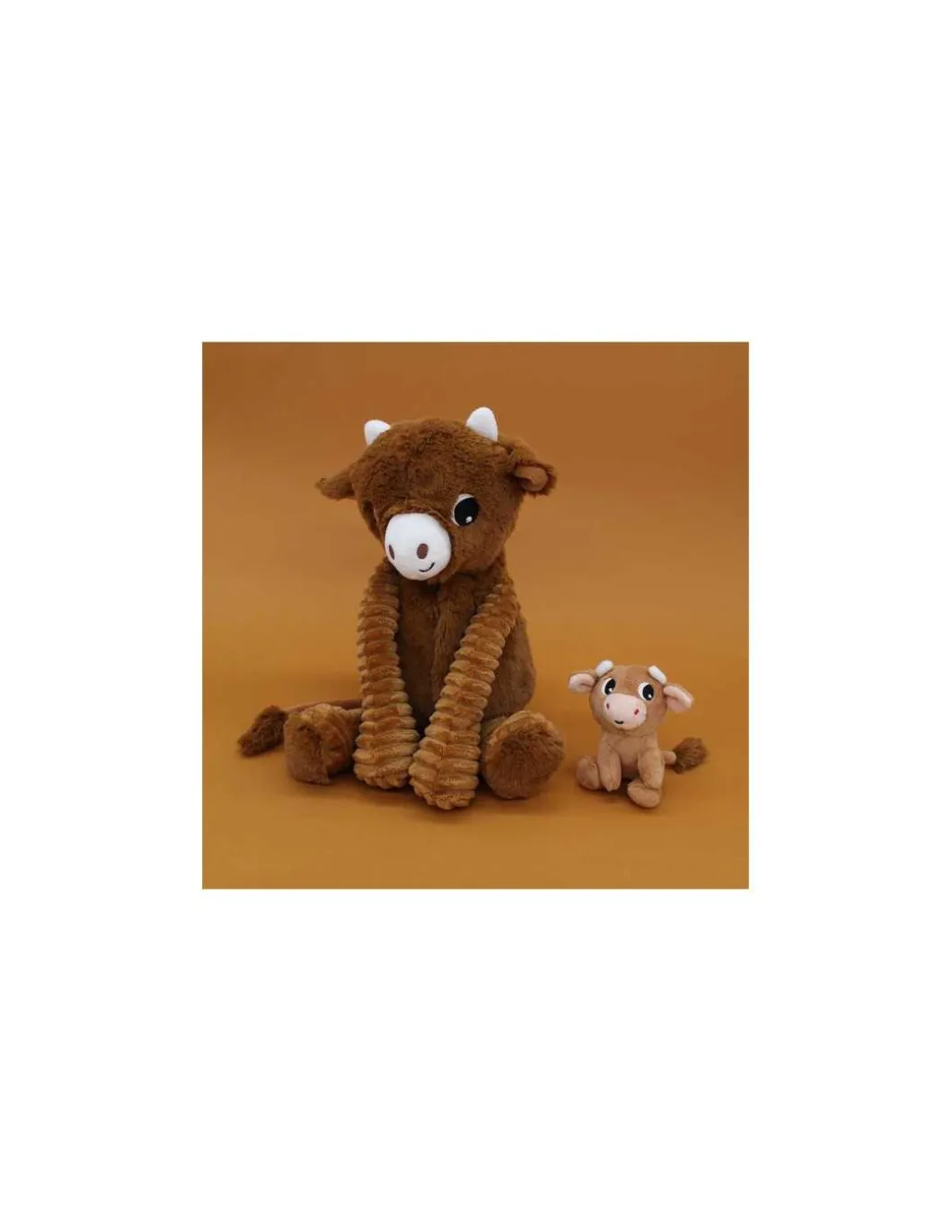 Hindou la vache marron maman et bébé - Les Ptipotos by Déglingos