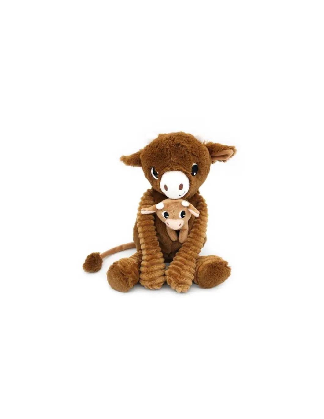 Hindou la vache marron maman et bébé - Les Ptipotos by Déglingos