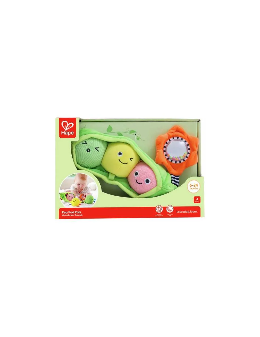 Hochet 3 petits pois - Hape
