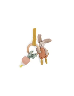 Hochet anneau bois lapin Trois Petits Lapins - Moulin Roty