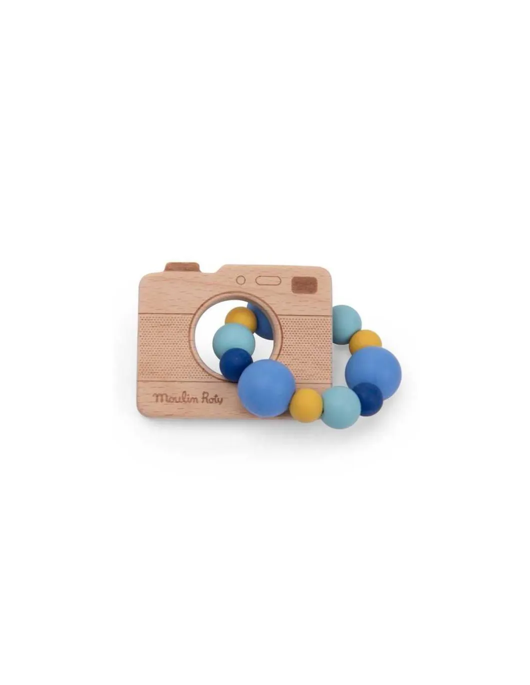 Hochet anneau de dentition appareil photo Puce & Pilou - Moulin Roty