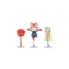 Jeanne 3 personnages de bain ventouses - Lilliputiens