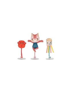Jeanne 3 personnages de bain ventouses - Lilliputiens