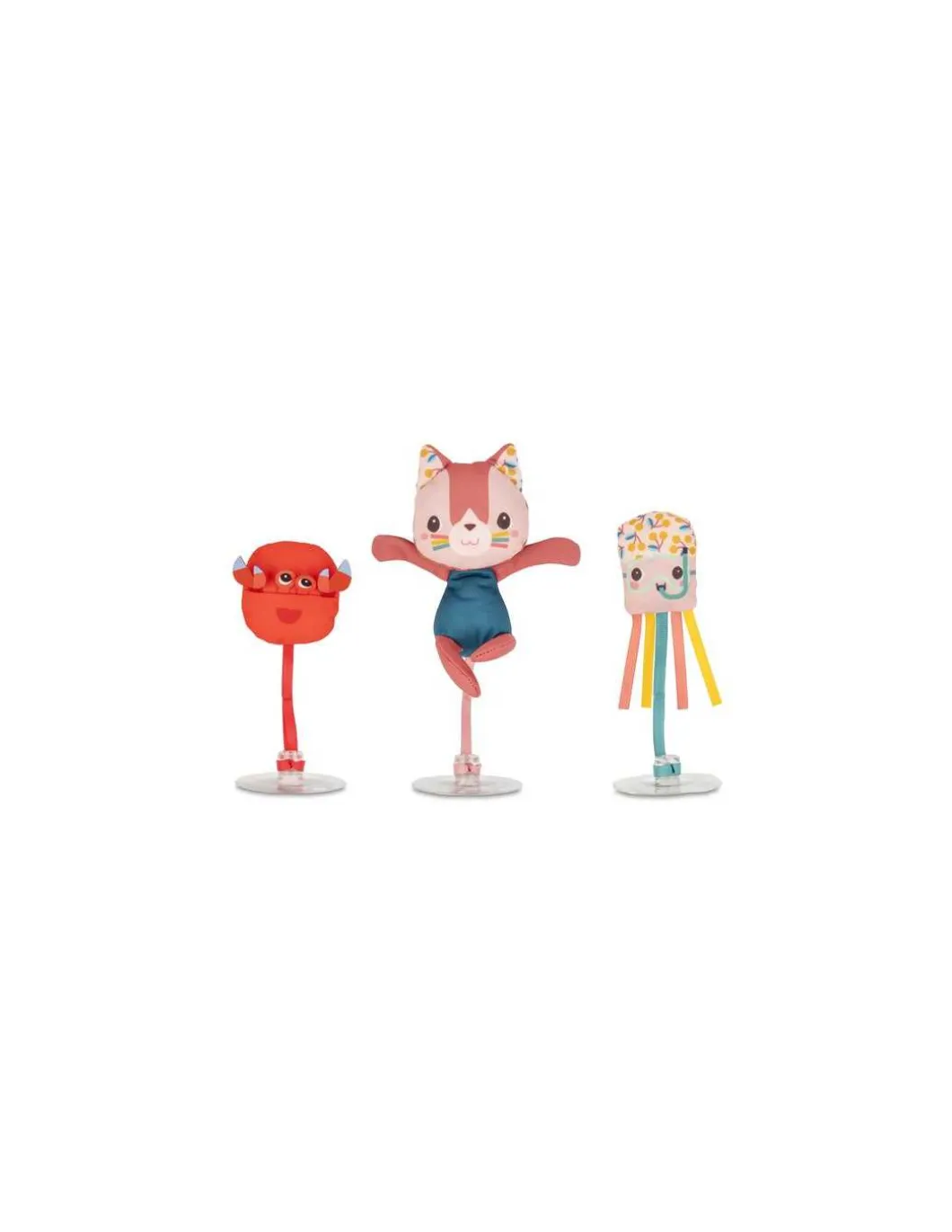 Jeanne 3 personnages de bain ventouses - Lilliputiens