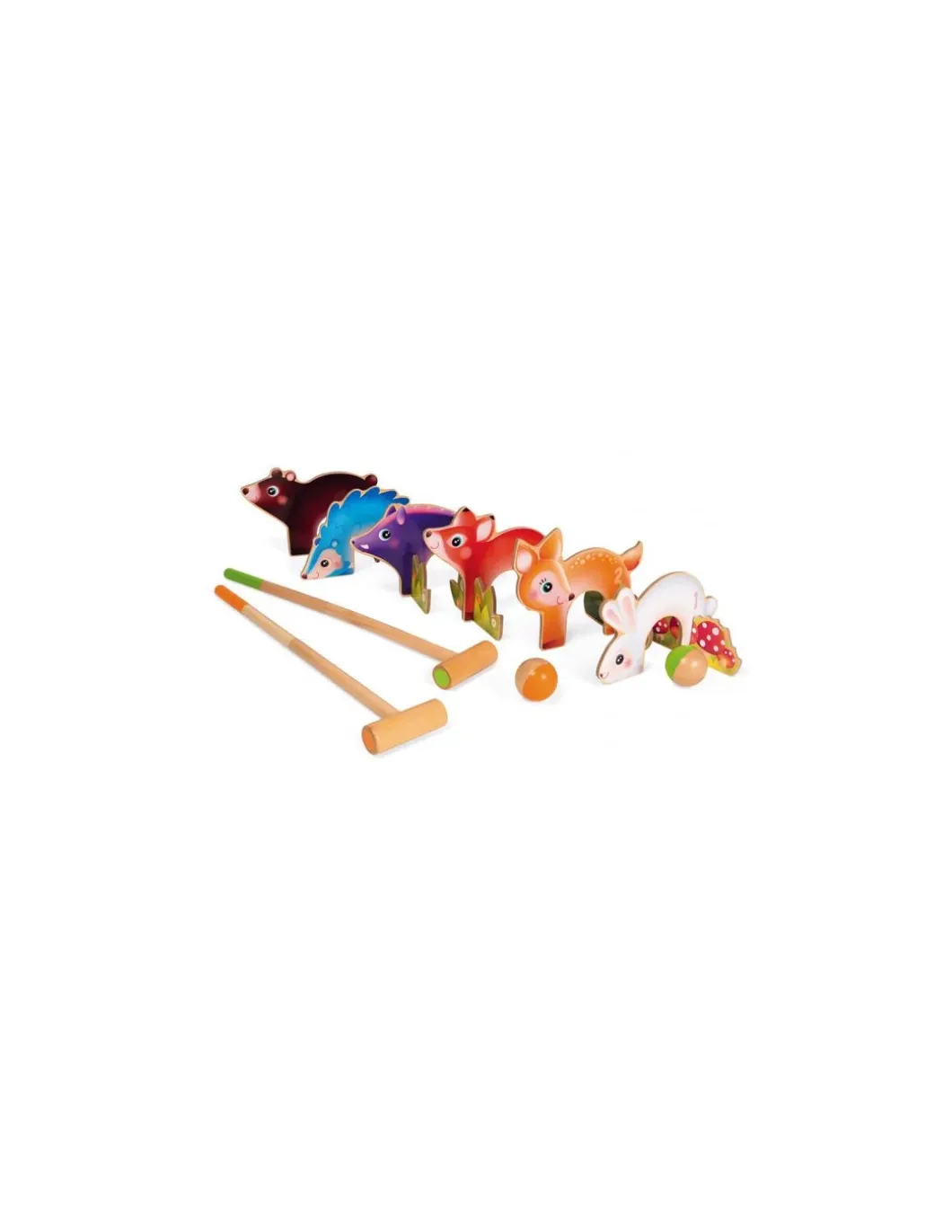 Jeu de croquet animaux de la forêt - Janod
