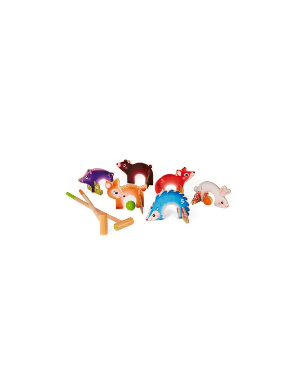Jeu de croquet animaux de la forêt - Janod