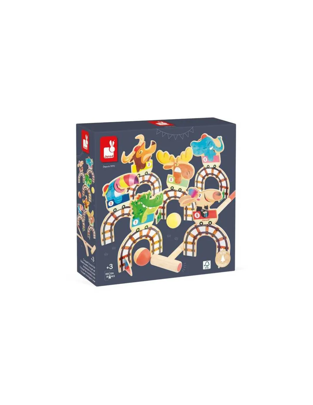 Jeu de croquet Grand huit Applepop - Janod