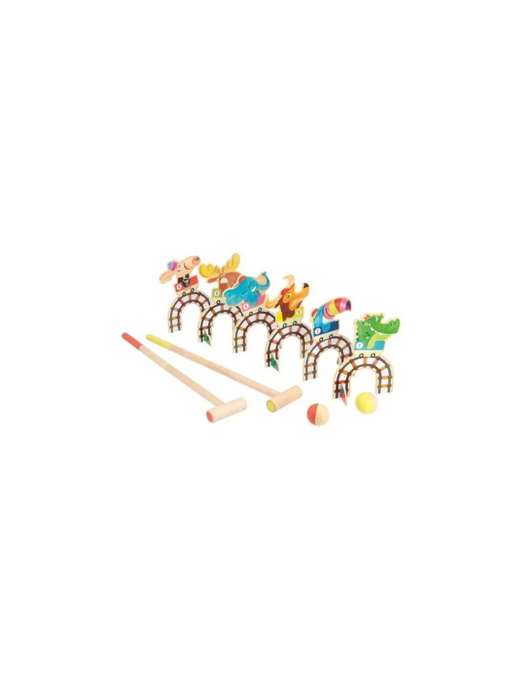 Jeu de croquet Grand huit Applepop - Janod