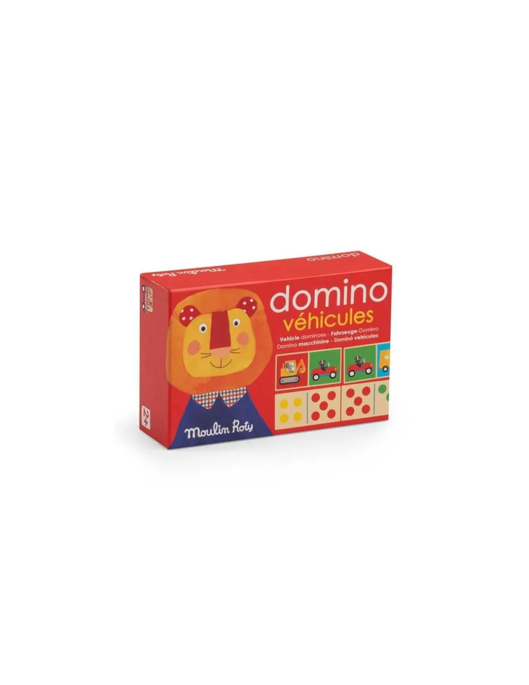 Jeu de dominos véhicules en bois Les Popipop - Moulin Roty